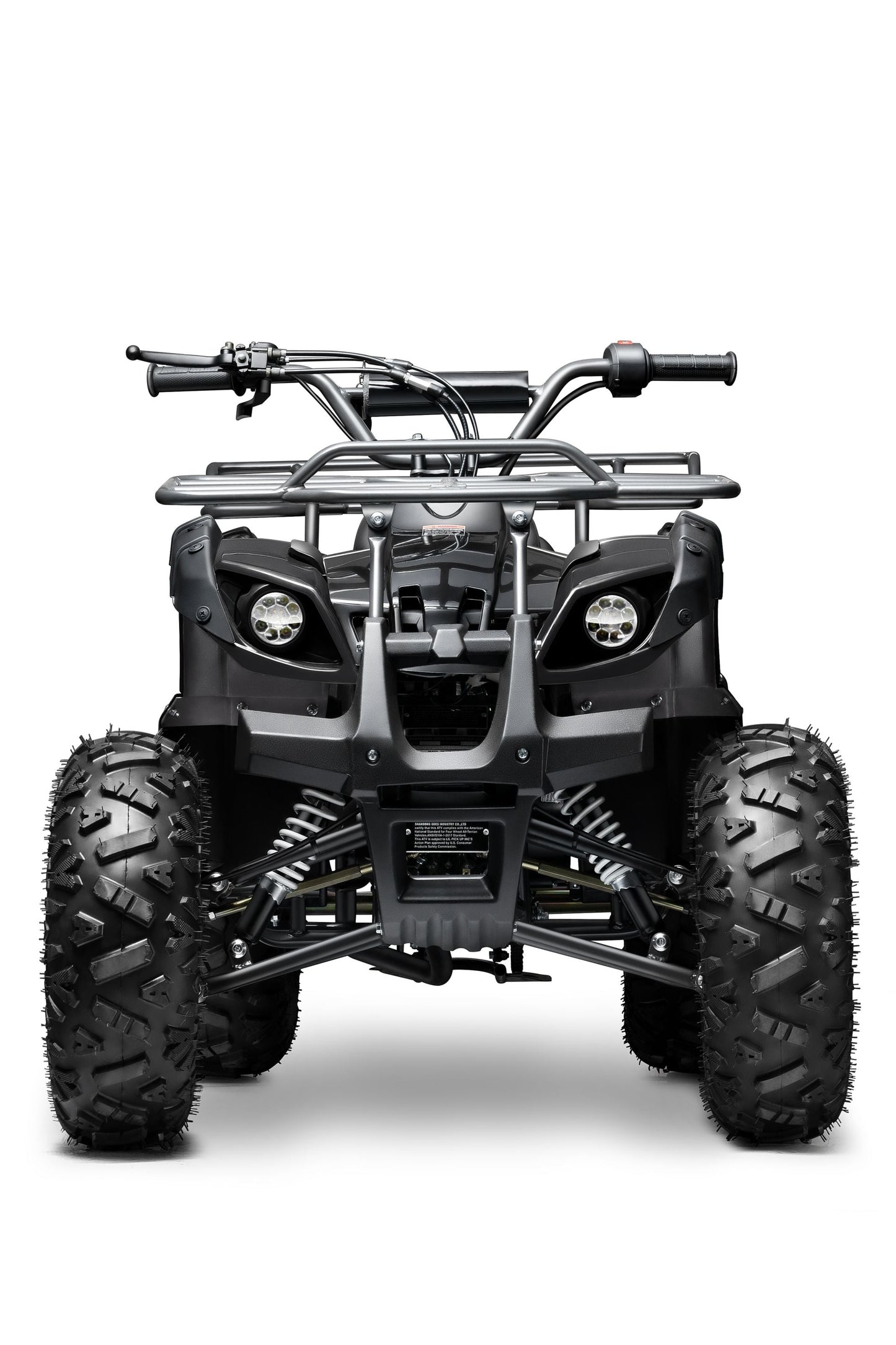 GAS 125cc ATV Quad 4 Wheeler with Off-Road Tires - 220lbs Weight Capacity - Tested and Fully Assembled