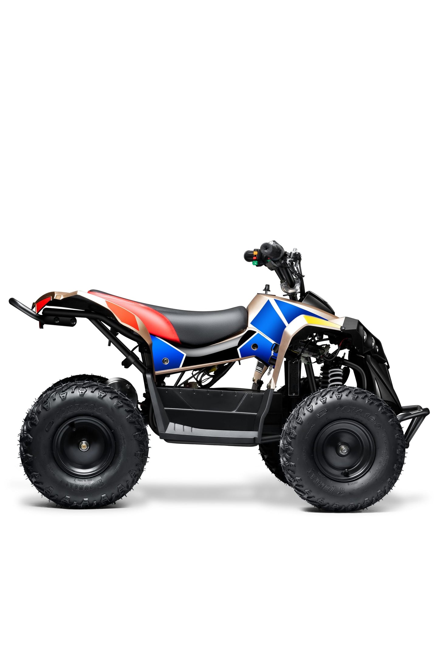 Electric ATV Quad 4 Wheeler 36V with Off-Road Tires - 220lbs Weight Capacity - Tested and Fully Assembled