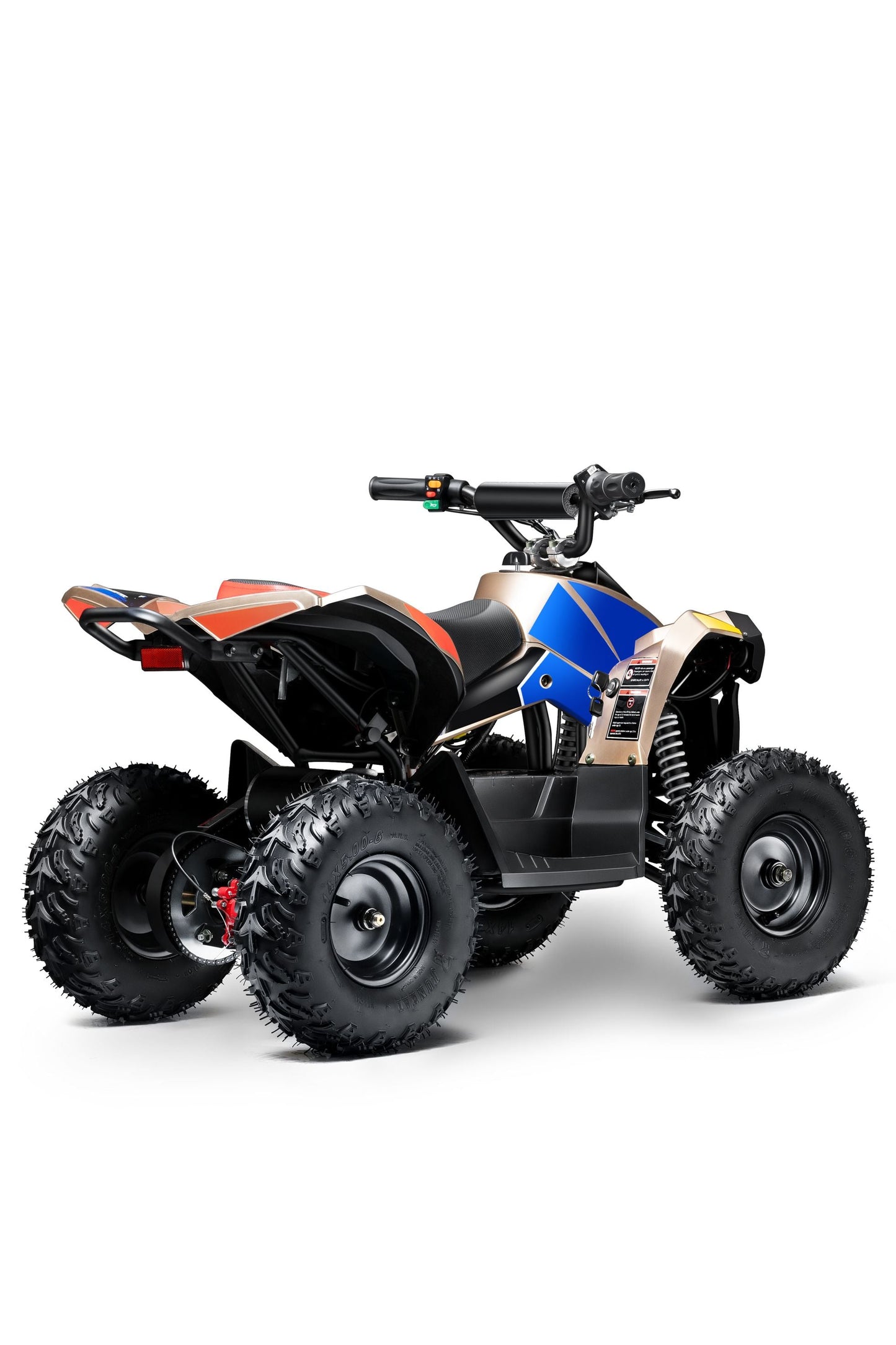 Electric ATV Quad 4 Wheeler 36V with Off-Road Tires - 220lbs Weight Capacity - Tested and Fully Assembled