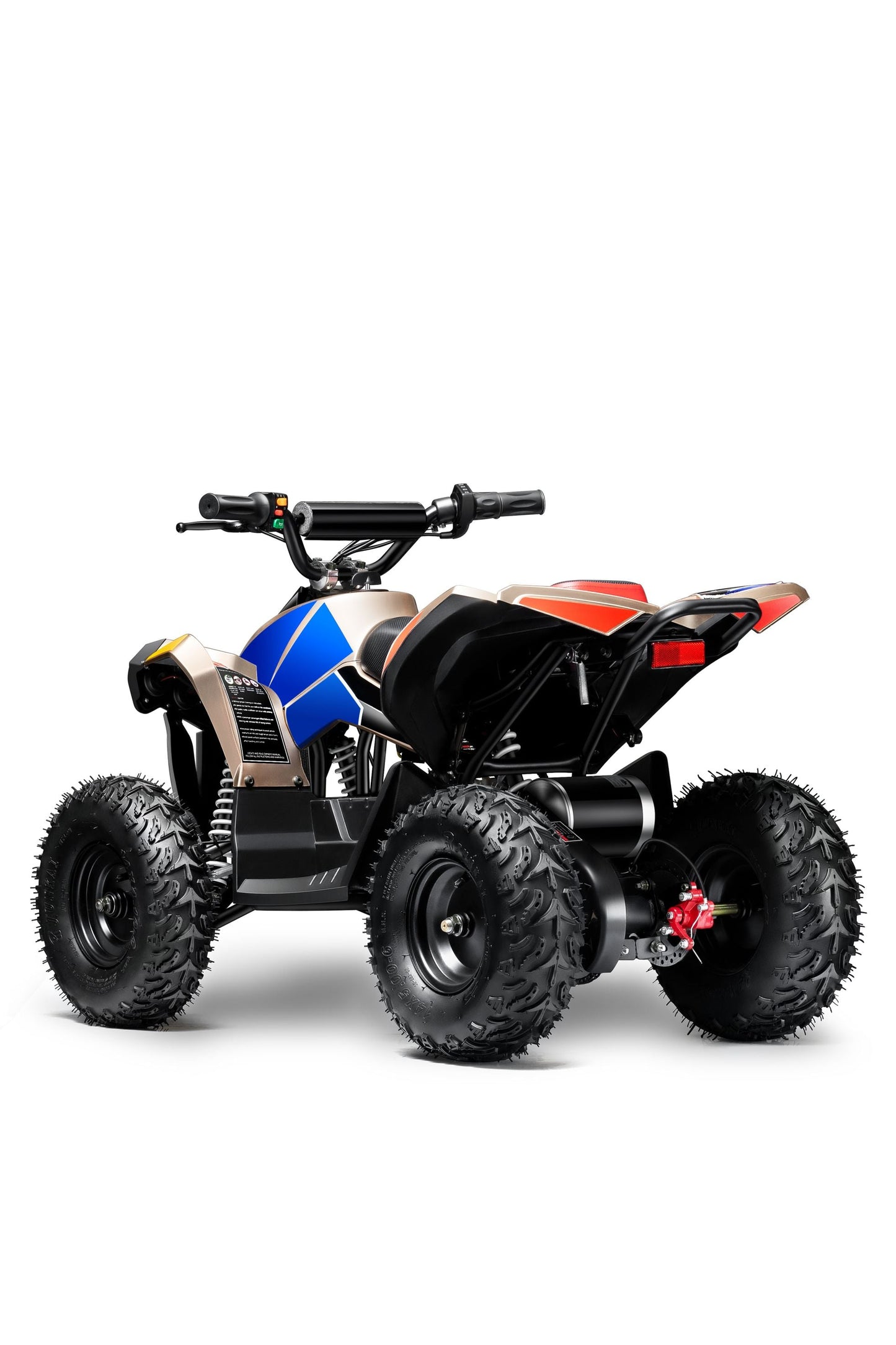 Electric ATV Quad 4 Wheeler 36V with Off-Road Tires - 220lbs Weight Capacity - Tested and Fully Assembled