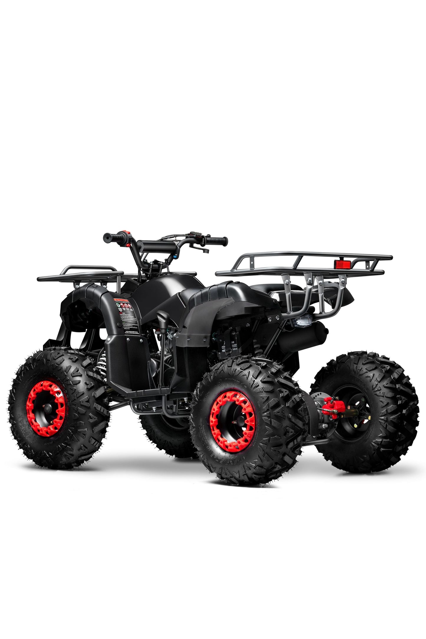 GAS 125cc ATV Quad 4 Wheeler with Off-Road Tires - 220lbs Weight Capacity - Tested and Fully Assembled