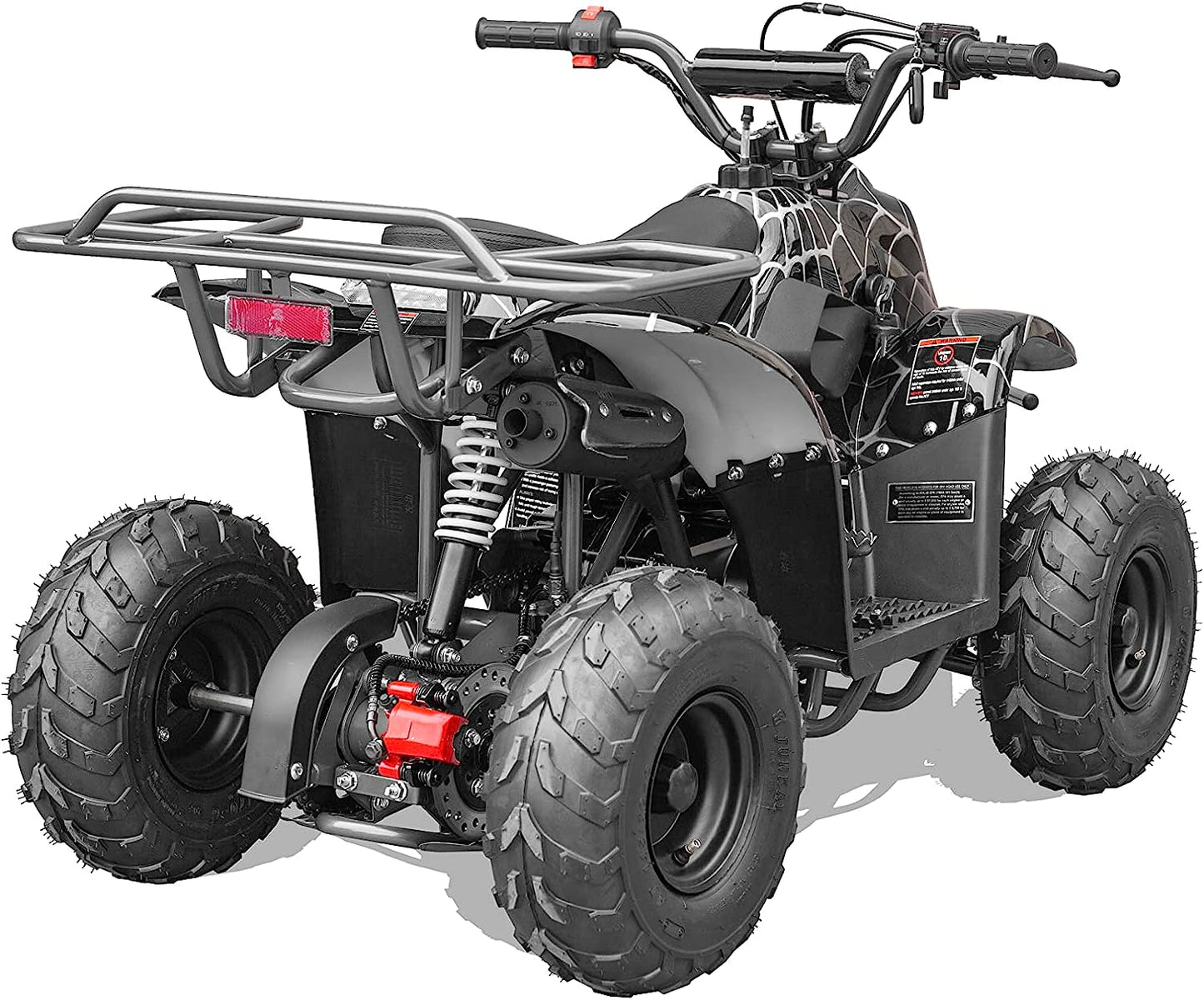 GAS 110cc ATV Quad 4 Wheeler with Off-Road Tires - 220lbs Weight Capacity - Tested and Fully Assembled