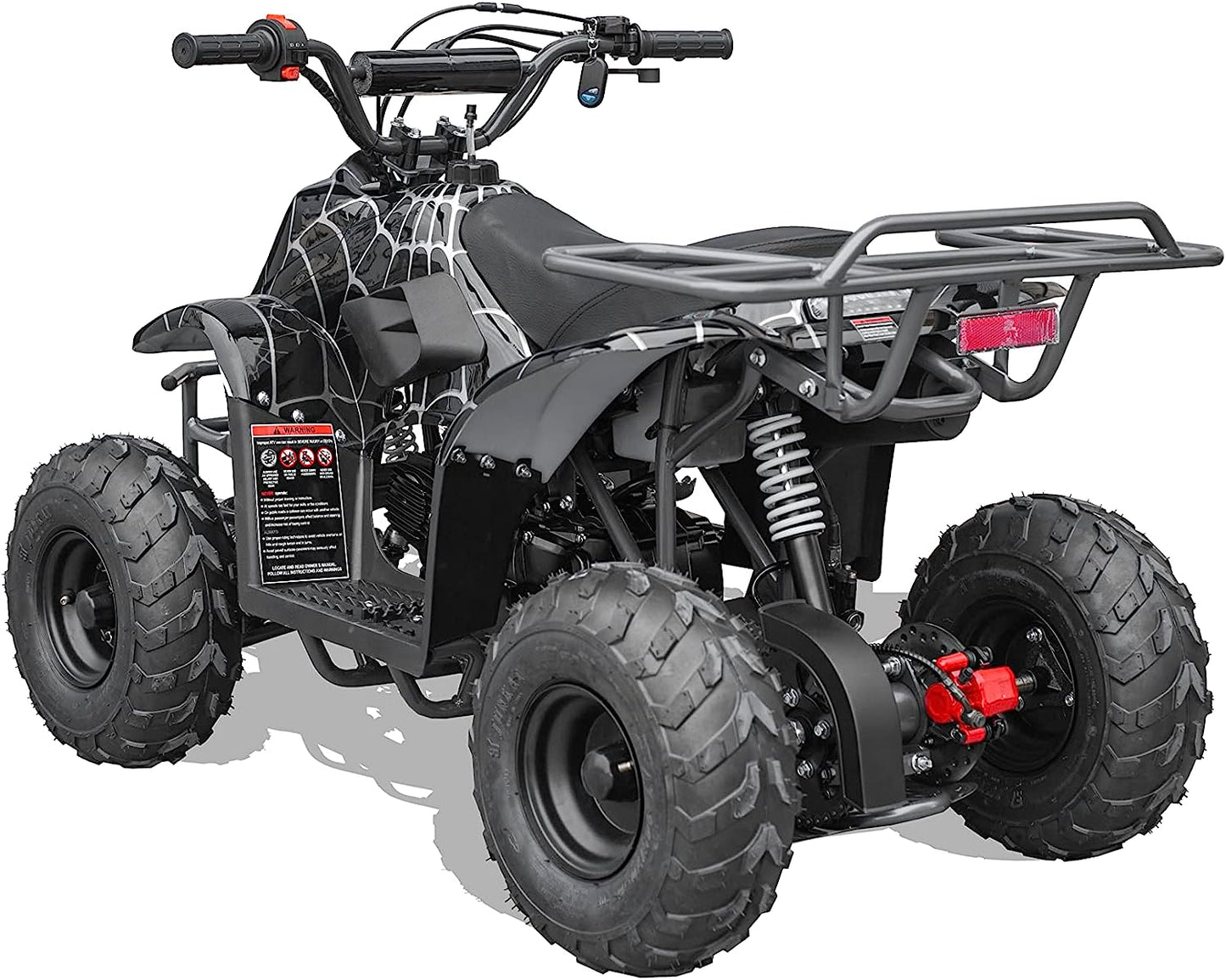 GAS 110cc ATV Quad 4 Wheeler with Off-Road Tires - 220lbs Weight Capacity - Tested and Fully Assembled