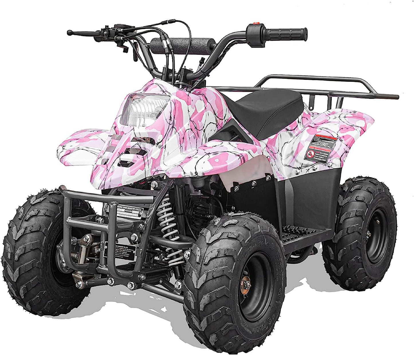 GAS 110cc ATV Quad 4 Wheeler with Off-Road Tires - 220lbs Weight Capacity - Tested and Fully Assembled