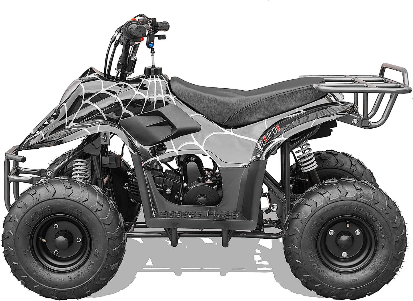 GAS 110cc ATV Quad 4 Wheeler with Off-Road Tires - 220lbs Weight Capacity - Tested and Fully Assembled