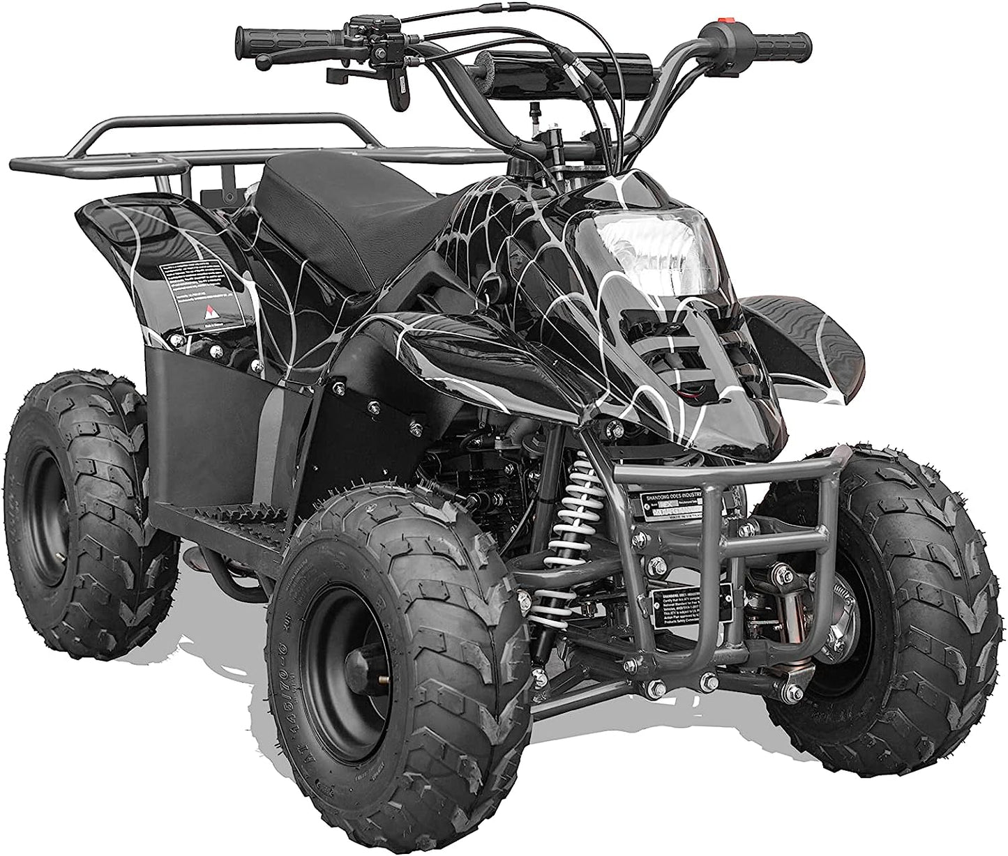 GAS 110cc ATV Quad 4 Wheeler with Off-Road Tires - 220lbs Weight Capacity - Tested and Fully Assembled