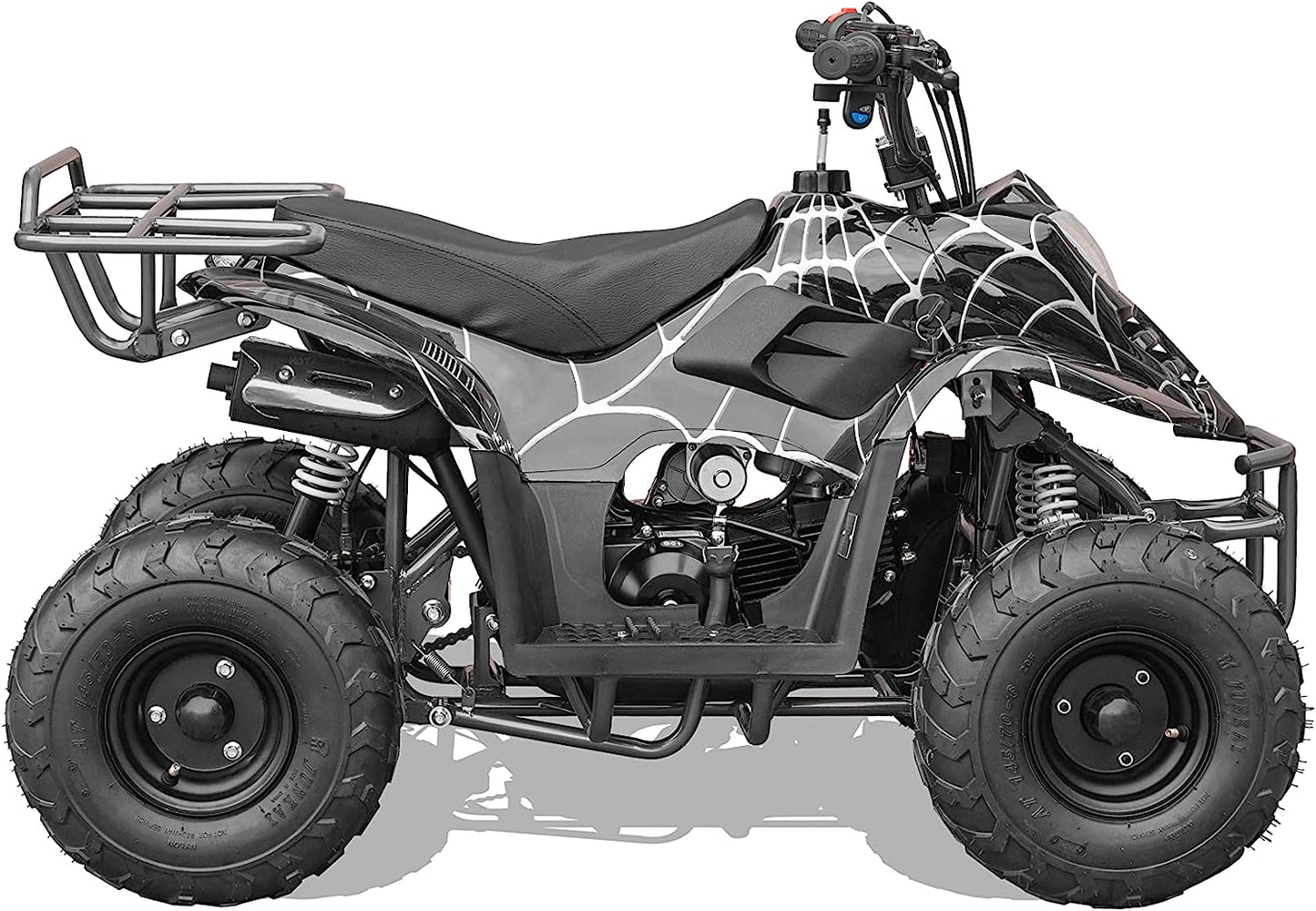 GAS 110cc ATV Quad 4 Wheeler with Off-Road Tires - 220lbs Weight Capacity - Tested and Fully Assembled