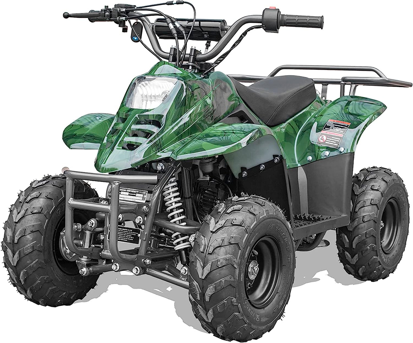 GAS 110cc ATV Quad 4 Wheeler with Off-Road Tires - 220lbs Weight Capacity - Tested and Fully Assembled