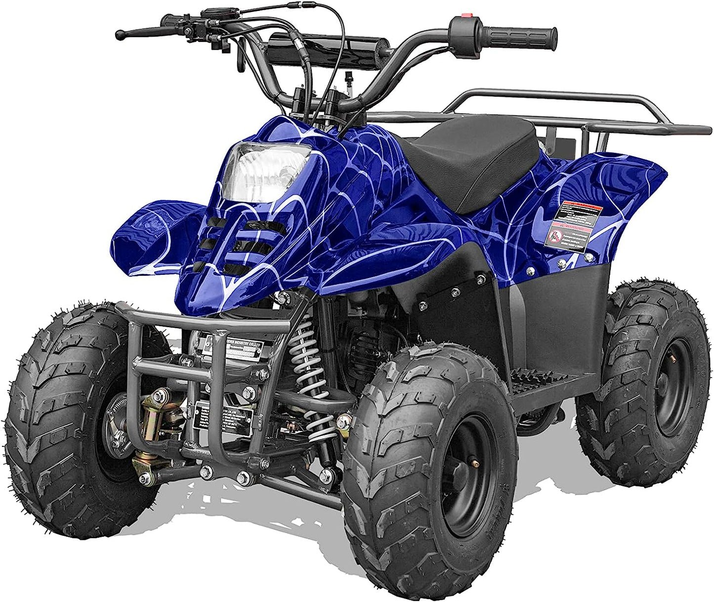 GAS 110cc ATV Quad 4 Wheeler with Off-Road Tires - 220lbs Weight Capacity - Tested and Fully Assembled