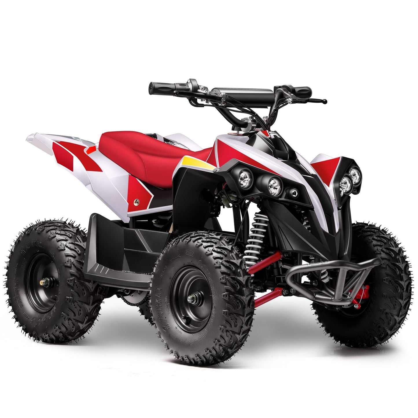 Electric ATV Quad 4 Wheeler 36V with Off-Road Tires - 220lbs Weight Capacity - Tested and Fully Assembled