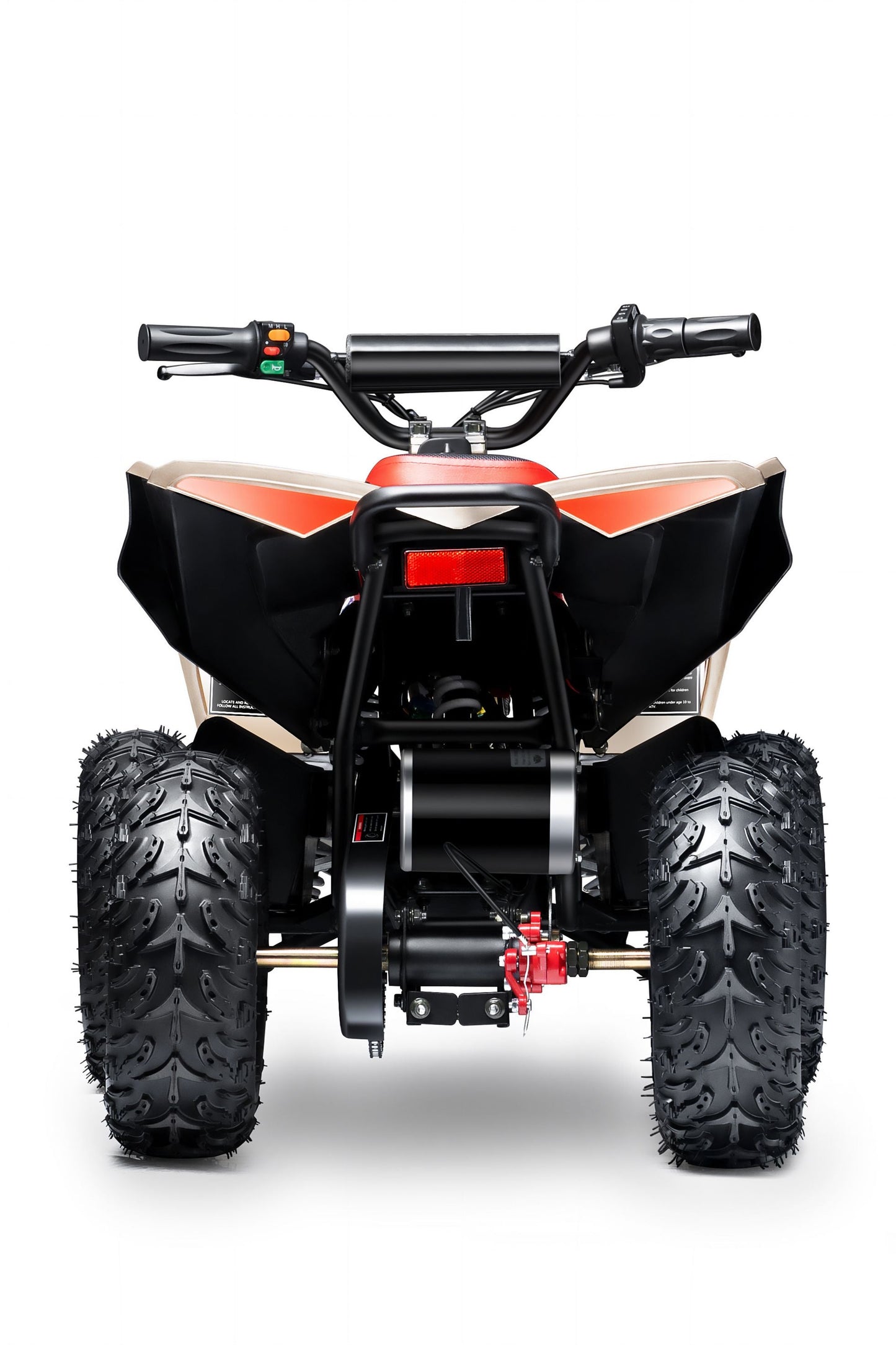 Electric ATV Quad 4 Wheeler 36V with Off-Road Tires - 220lbs Weight Capacity - Tested and Fully Assembled