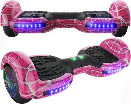 Hoverboard for Kids, with Bluetooth Speaker and LED Lights 6.5" Self Balancing Scooter Hoverboard for Kids Ages 6-12