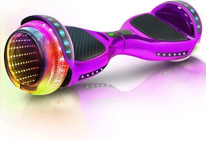 Hoverboard for Kids Ages 6-12, Self Balancing Scooter with Led Lights and Built-in Bluetooth Speaker, UL Safety Certified