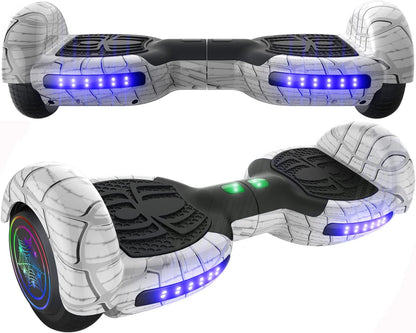 Hoverboard for Kids, with Bluetooth Speaker and LED Lights 6.5" Self Balancing Scooter Hoverboard for Kids Ages 6-12